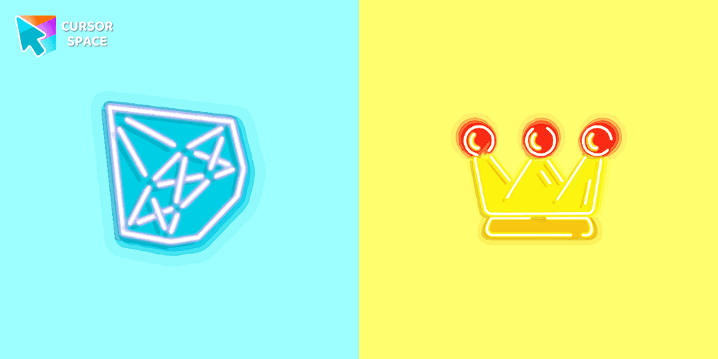 Diamond and crown cursors
